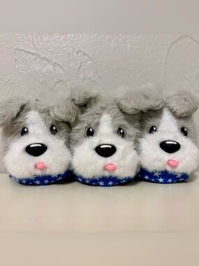 Bath & Body Works Patriotic Fluffy Pom Pom Dog Pocketbac Sanitizer Holder x3